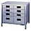 Stainless Steel Storage Cabinet Vertical Drawer-Attached Depth 600 mm Type