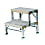 Work Stool, Checker Plate Type, Top Plate Dimensions 600 mm X 340 mm