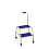Stainless Steel Movable Stepladder with Casters