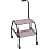 Stainless Steel Movable Stepladder with Casters