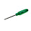 Resin handle screwdriver (minus/cross penetrating, magnet included)