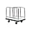 Steel Dandy Platform Truck, Handwheel Both Side Type, Long Material Transporting Platform Truck