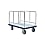 Steel Dandy Platform Truck, Handwheel Both Side Type, Long Material Transporting Platform Truck