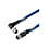 Copper Data Cable (Assembled), Connecting Line, M12 / M12, Pin, Angled - Bush Straight, Shielded 1075450200