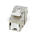 LANケーブル延長　シールド有　CAT6A　パネルマウント（JJ中継アダプタ） ツールレス圧接タイプ