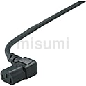 ACコード 固定長（PSE） 片側切り落としタイプL型ソケット　H-JPSRT