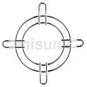フィンガーガード DCファン □36～□150mm用