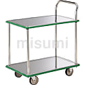 ステンレス製運搬車 （片袖2段タイプ）
