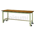 軽量作業台／ワークテーブル耐荷重固定時300kg （ワンタッチ移動H740）