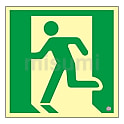 高輝度蓄光避難口誘導標識