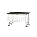 実験用作業台/ワークテーブル耐荷重150kg（ワンタッチ移動式・基本形）