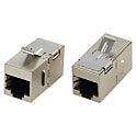 LANケーブル延長　シールド有　CAT6A/CAT6/CAT5e　パネルマウント（JJ中継アダプタ）