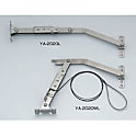 ステンレス鋼製ロック付重量扉用ステー YA-2020型 ワイヤーなし