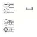 エアシリンダ CS1・CS2・CNS・CLSシリーズ用ナックルジョイント