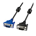 極細ディスプレイケーブル　ミニD-sub15pinのアナログRGB（VGA）