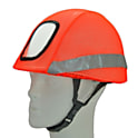 布施商店 ヘルメットカバー 蛍光 高輝度 リフレクションヘルメットカバー FT-OS-30 オレンジ