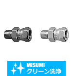 【クリーン洗浄品】油圧・水圧用継手　ストレートタイプ　ＰＴオネジ・ＰＦメネジ　-ストレート・オス-