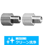 【クリーン洗浄品】油圧・水圧用継手　ストレートタイプ　ＰＴメネジ・ＰＦオネジ　-ストレート・メス-