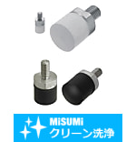 【クリーン洗浄品】シリコンゴムプッシャ/ふっ素ゴムプッシャ　おねじタイプ