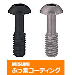 【ふっ素樹脂コーティング/ふっ素含有メッキ】カバーボルトボタンボルトタイプ