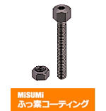 【ふっ素含有メッキ】調整ねじセット 六角ボルトタイプ