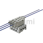 電磁弁　5ポート ベース配管型（ベース+電磁弁）/ベース単体