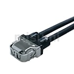 MELSERVO-J5用エンコーダ／シールド付電源ケーブル 標準品 中継（モータ側）コネクタ中継用