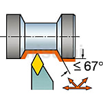 外径旋削 - ネガ・チップ用バイト シャンクバイト コロターン RC ダブルクランプ DVVNN