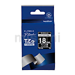 TZeテープ（ピータッチ用ラミネートテープ） 18mm（白字/黒地）