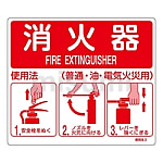 使用法2 消火器使用法標識