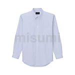 形態安定長袖シャツ（男女兼用/青・紺・赤）