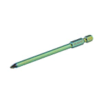1/4" Pozidriv Bit Long With Hex Step