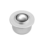 Ball roller with housing made of sheet steel
