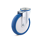 Swivel Castors with back hole and polyurethane wheel