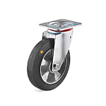 Swivel Castors with elastic wheel / Steering housing / Ball-bearing