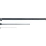 Straight Ejector Pin - M2 Steel, 4 mm Head Height, Configurable Shaft Diameter, Selectable Length  
