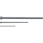 Straight Ejector Pin - M2 Steel, Chrome Plated, 4mm Head Height/JIS Head, Configurable Shaft Diameter and Length  