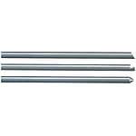 Straight Ejector Pins with Tip Processed - Die Steel SKD61, Nitrided, Configurable Length (MISUMI)