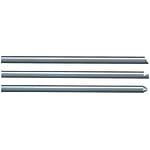 Straight Ejector Pins with Tip Processed - Die Steel SKD61, Nitrided, Configurable Shaft Diameter and Length (MISUMI)