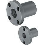 Oil Free Bushings - Flange Type, made of metal, with mounting holes.