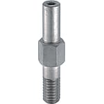 Cantilever Shafts - Piloted Thread with Tapped End - Hex