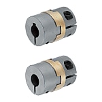 Flexible Couplings - Oldham type, high stiffness, clamp-on type.