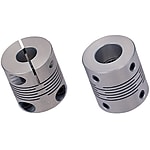 Flexible Couplings - Slotted type, for servomotor, selectable fastening type.