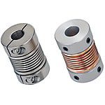 Flexible Couplings - Bellows type, selectable fastening type.