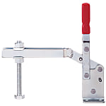 Vertical Hold-Down Toggle Clamps - Long Arm Small Type, Flange Base, Tightening Force 980 N