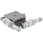 High Precision XY-Axis Stages - Linear Ball Guide, Coarse/Fine Micrometer Heads, XYSKG Series
