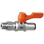 Compact Ball Valves - Rotary Straight - PT Male / Tube Connection