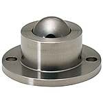 Ball Rollers (For upward facing) - Milled Stainless Steel - Lock Nut / Flange Mounting