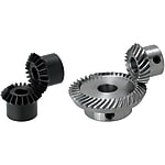 Bevel Gears - Pressure Angle 20 Degrees, Straight, Spiral, Module 1.0, 1.5, 2.0