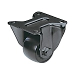 Casters - With fixed/swivel plate, reinforced nylon (heavy loads).